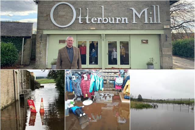 Euan Pringle, owner of Otterburn Mill, where there have been three flood incidents in a year.