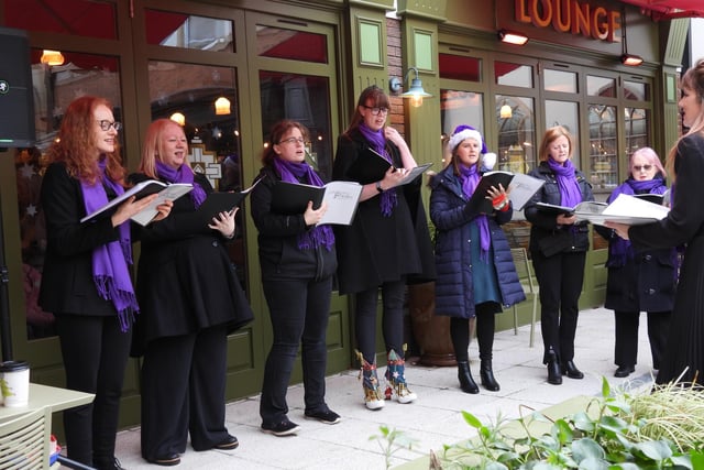 Members of the Boulmer Military Wives choir.