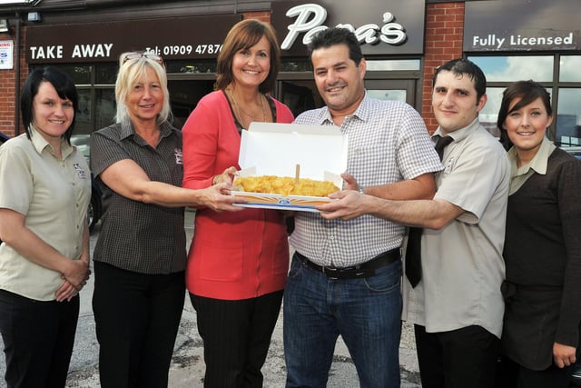 Papa's Fish and Chips, High Hoe Road, Worksop. Pictured in 2010 was owner Syd Papaacaoullas