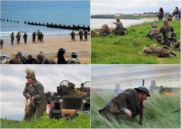 Crowds flocked to the seafront for Blyth Battery Goes to War.