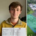 Finlay Evans was among those who found out their A-level results at King Edward VI School in Morpeth yesterday (Thursday).