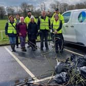 Volunteers after collecting rubbish in Ashington. (Photo by Ashington Town Council)