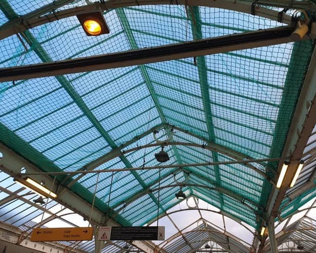 Netting is currently in place underneath the canopy to ensure the station is safe. (Photo: Nexus)