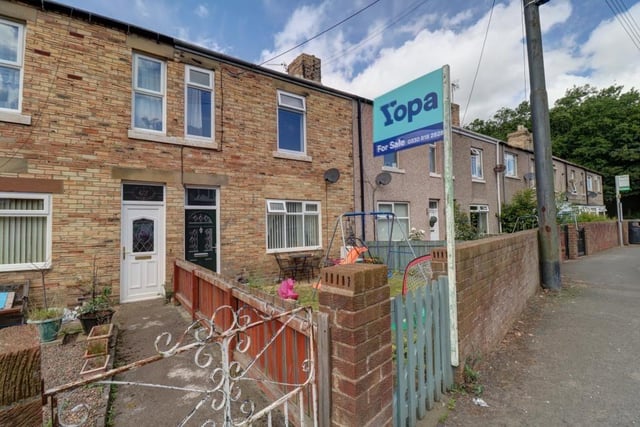 This three bedroom mid-terraced home in Red Row is for sale through Yopa for £110,000.
