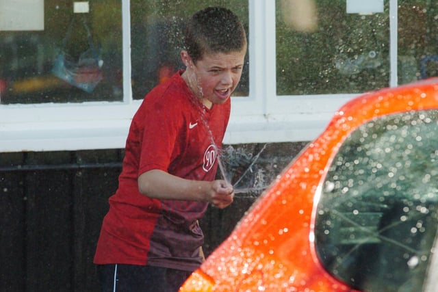 Pupils from St Benet Biscop’s School raise cash for the Children’s Society via a range of activities, including car washing.