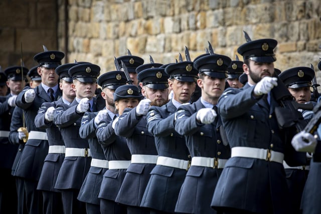 A parade was held at Alnwick Castle to celebrate the 19 Squadron and 20 Squadron numberplates being awarded