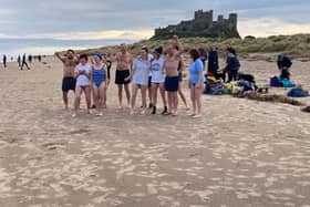 The Northumberland Dog Rescue team braved the sea at Bamburgh beach.