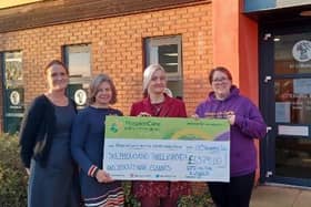 HospiceCare North Northumberland receives a donation of more than £6,000 from NFU Mutual in Alnwick.