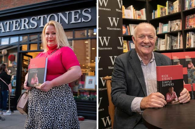 Those who queued to meet Rick Stein, pictured during the book signing at Waterstones in Morpeth, included Andie Cowan.