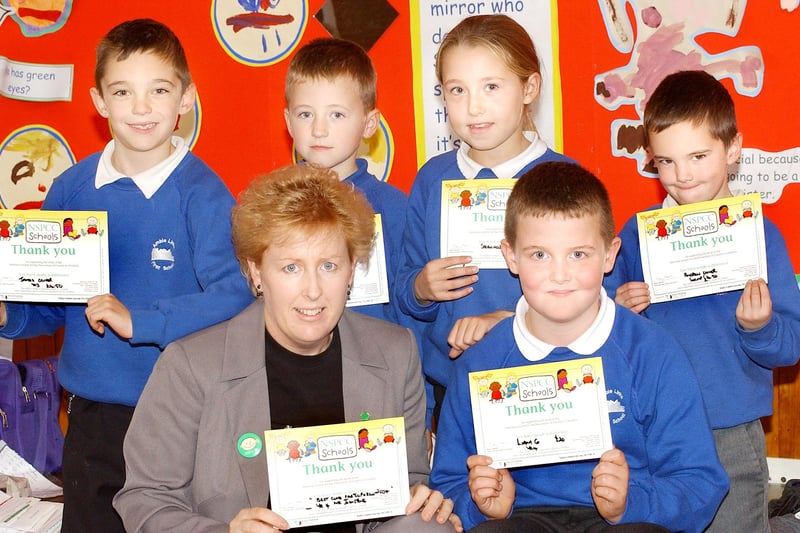 Amble Links First School pupils raised money for the NSPCC.