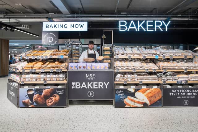 The new look bakery section in M&S Silverlink's Foodhall.
