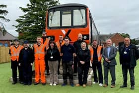 The team from Northern's Heaton depot helped with The Dales School's train project.