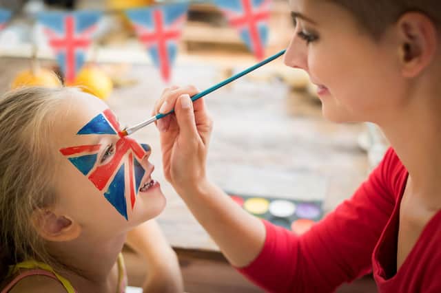 Face painting will be among the Jubilee activities at Manor Walks.