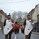 The Fighting Fifth on parade in Northumberland. (Photo by Chris Hall)