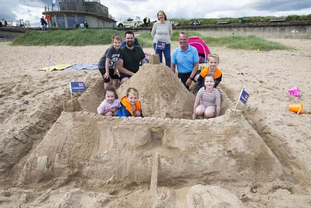 An entry in the annual sandcastle competition. (Photo by Steve Brock/Blyth Town Council)