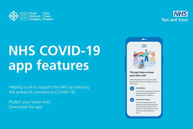 The NHS Covid-19 app.