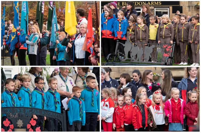 Dozens of youngsters took part in the Remembrance Sunday service in Cramlington.