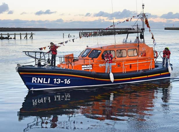 Amble lifeboat was called to rescue two paddle-boarders who had got into difficulty. 

Picture by Jane Coltman
