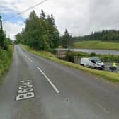 The B6341 at Cragside, near Rothbury.