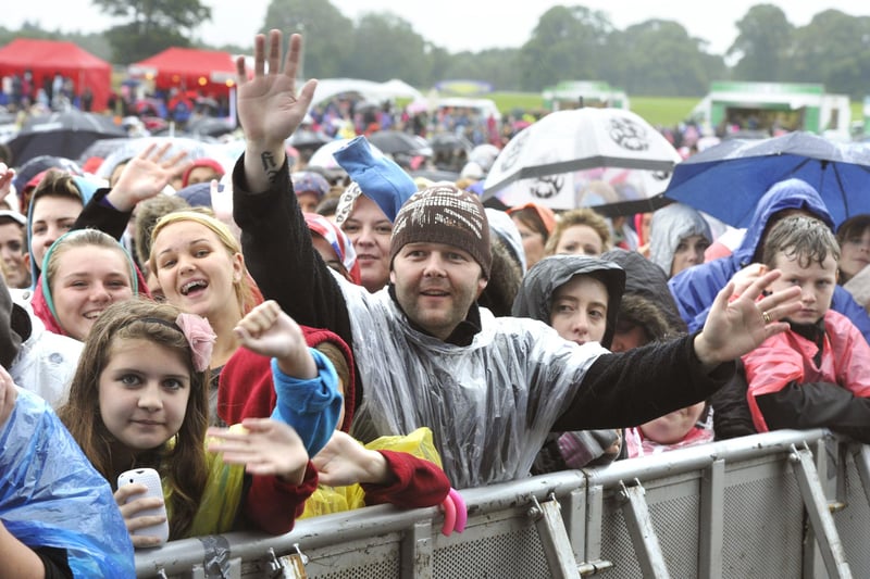 Huge crowds watched popstar Jessie J perform in the Pastures beneath Alnwick Castle on Saturday, August 25, 2012.