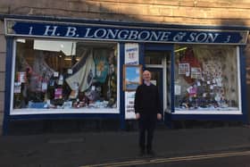 Bryon Longbone pictured outside HB Longbone & Son in Walkergate in November 2022. Picture by Alan Hughes.