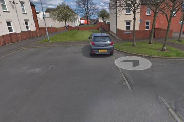 The man's body was found in Bowes Court, Blyth. Picture: Google