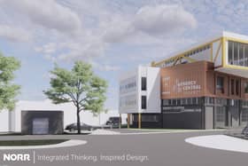 Artist impression of the Energy Central Learning Hub, part of the Energy Central Campus.