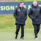 Richie Hill and Andy Coyles, right, were blown away by the players' response when they were appointed. Picture: Ian Brodie