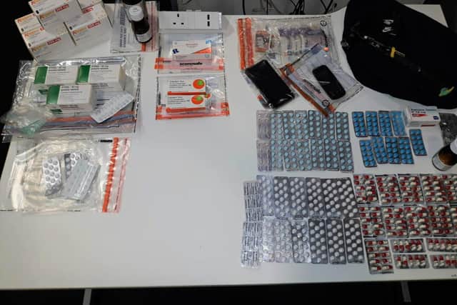 A drugs haul seized by Northumbria Police.