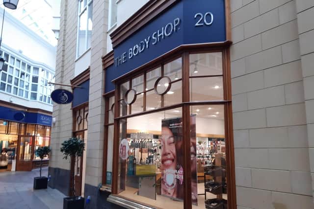 The Body Shop store in Morpeth's Sanderson Arcade will be closing, it has been announced.