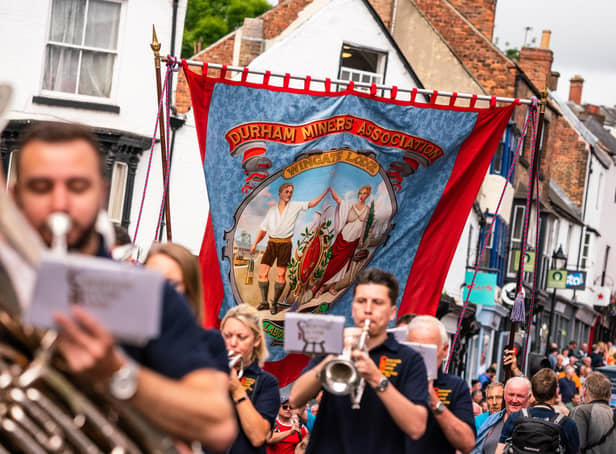 The Durham Miners Gala parade will take a different route this year.

Photograph: Rich Kenworthy