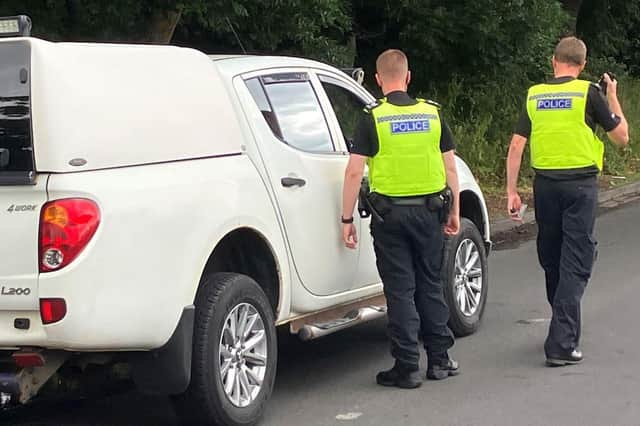 Vehicles were pulled over by Northumbria Police officers in Northumberland during Operation Checkpoint.