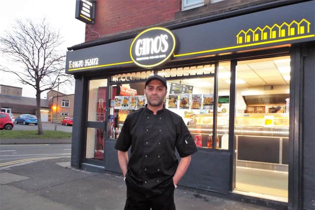 Shad Saleem, owner of Gino’s Traditional Fish and Chips, in Plessey Road, Blyth.