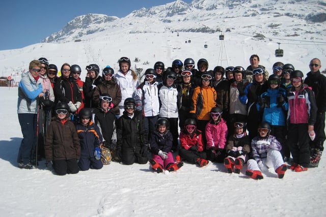 Dukes Middle School, Alnwick, ski trip to Alpe d'Huez in 2011.