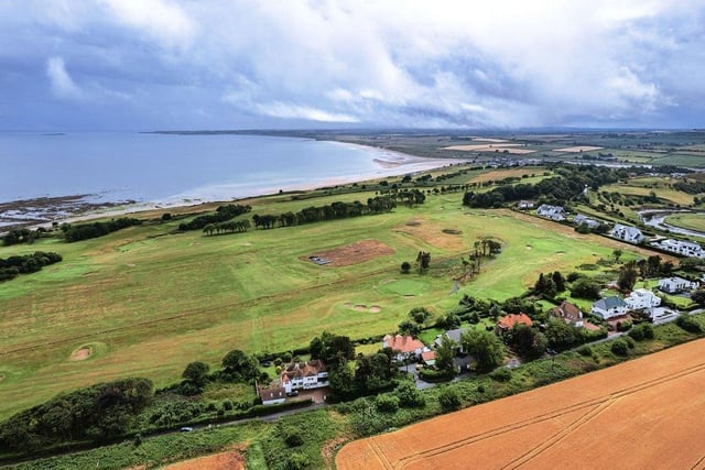 A glorious view over Foxton golf course and across to Alnmouth.