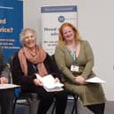 From left, Cllr Sanderson, Citizens Advice Northumberland chair of trustees Mary Durkin, and CEO Abi Conway at the organisation's AGM, where the report was launched. (Photo by Citizens Advice Northumberland)