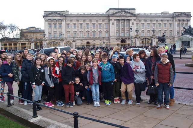 Berwick Middle School's trip to London in 2014.