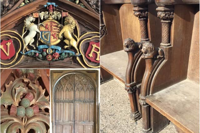 A pew designed for Queen Victoria is being auctioned.