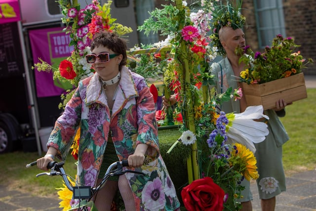 Curious Arts’ Wildflower Walkabout Street Theatre was among the popular attractions.
