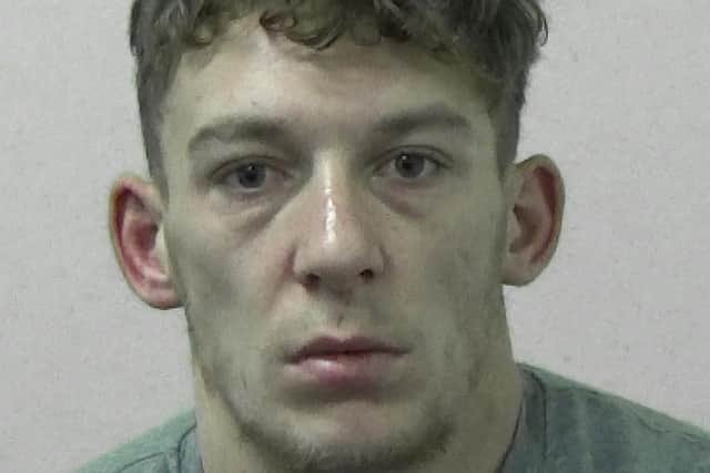 Jamie Duff has been jailed after he was arrested when he was drenched in water after copper piping he was attempting to steal burst.