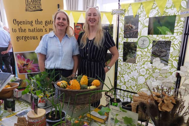The National Garden Scheme was among the stalls at the Community Fair. Photo by Anne Hopper.