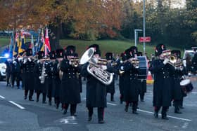 The Fusiliers Band at the Alnwick Remembrance parade. Picture: Jane Coltman