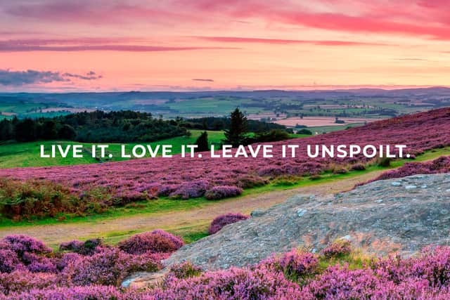 Visitors are being welcomed back to Northumberland but are being reminded to look after it.