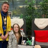 Competition winner Emma Wood with a representative from the IKEA store in Gateshead.