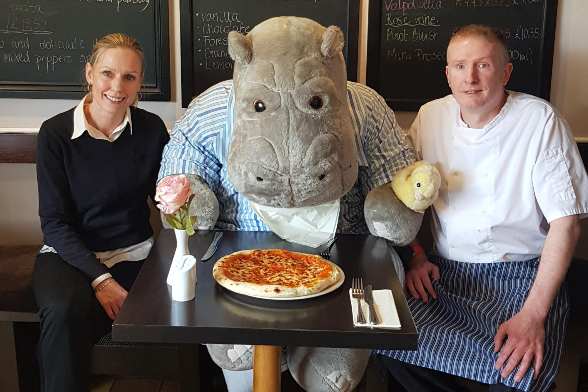 Alnwick restaurant backs hippo charity sale for Northumberland Wildlife ...