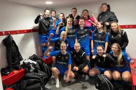 Alnwick Town Ladies celebrate their FA Cup win against Gateshead. Picture: Alnwick Town Ladies