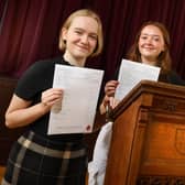 Talented public speakers Arwen Jenkins and Imogen Golding-Douglass collected a raft of exceptional GCSE grades at Dame Allan’s Schools.