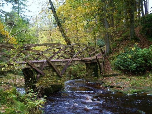 Hareshaw Linn, Bellingham, is a Site of Special Scientific Interest (SSSI), due to its rare ferns and lichen. It is home to more than 300 different types of mosses, liverworts and lichen, as well as red squirrels, great spotted woodpeckers, redstarts, dippers, badgers and Daubenton’s bats. It is a moderately difficult walk but rewards visitors with it beautiful waterfall.