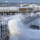 Big waves at Amble. File image by Jane Coltman.