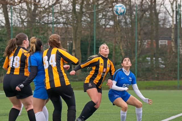 Morpeth Town Ladies lost in the Women's League Cup quarter-final to i2i International Soccer Academy. Picture: George Davidson.